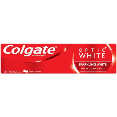 Optic White Fluoride Toothpaste Sparkling Mint 75ml