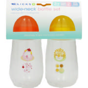 2 Wide-Neck Bottles Set 250ml