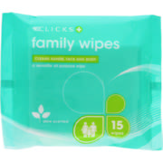 Family Wipes 15 Wipes