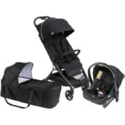 Stroller & Car Seat And Camp Cot Black