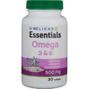 Essentials Omega 3 & 6 Softegels 30 Softgels