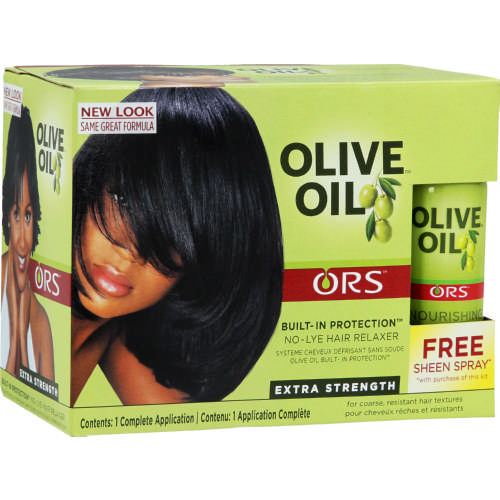 Ors Olive Oil No Lye Hair Relaxer Value Pack Extra Strength Clicks