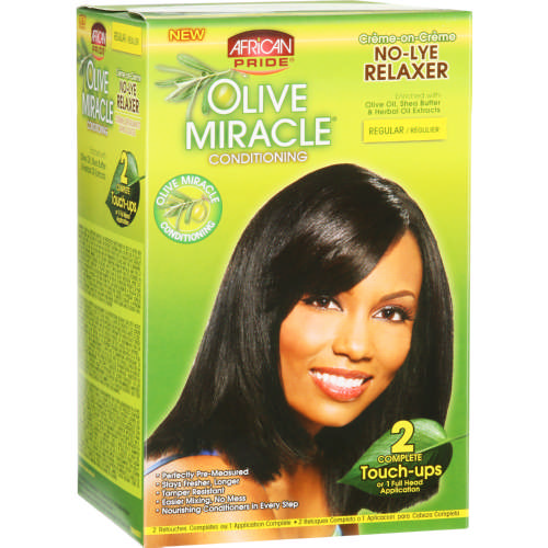African Pride Olive Miracle Conditioning No Lye Relaxer Regular Clicks