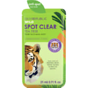 Spot Clear Tiger Face Mask Sheet