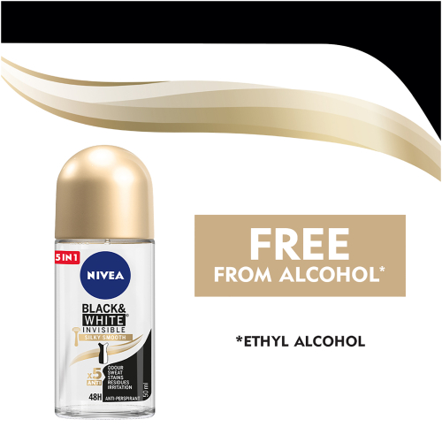 Nivea Anti-Perspirant Black & White Invisible Roll-On Silky Smooth