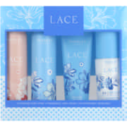 Lace X2 Perfume Body Spray 90ml, Hand Cream 75ml & Roll-On 50ml