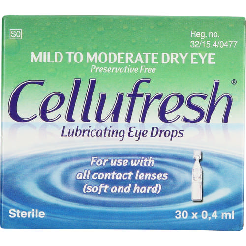 Cellufresh Lubricating Eye Drops 30 x 0.4ml