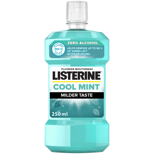 Cool Mint Mouthwash Milder Taste Zero Alcohol 250ml