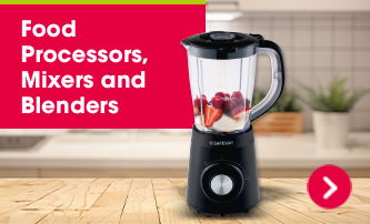 Food processors, mixers and blenders