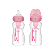Wide-Neck Bottle Pink 270ml 2 Pack