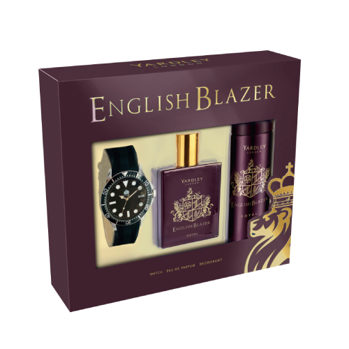 English Blazer Royal Eau de Parfum, Deodrant + Watch 100ml
