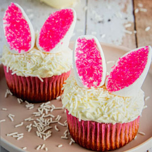 easter recipe bunny ear cupcakes