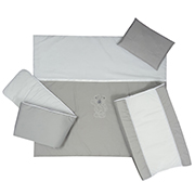 Young World Cot Linen Grey 5 Piece
