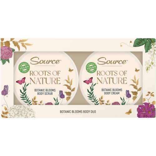 Roots Of Nature Botanic Blooms Body Care Duo