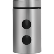 Glass And Stainless Steel Dot Canister Medium