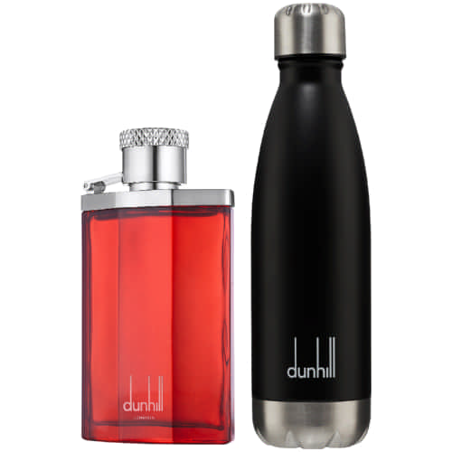 Desire Red Eau De Toilette 100ml & Black Dunhill Water Bottle