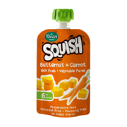 Squish 100% Fruit Puree Butternut And Carrot 110ml