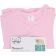 2 Pack Sleepsuits Pink Newborn
