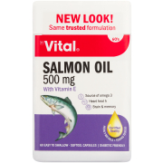 Salmon Oil Omega 3 Fatty Acids 60 Capsules