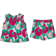 Girls 2 Piece All Over Print Top & Shorts 12-18M