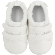 Girls White Fluffy Sneaker 12-18M