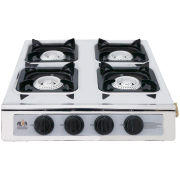 4-Burner Stainless Steel Gas Stove