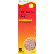 Immune Fizzy Immune Support Orange 10 Effervescent Tablets