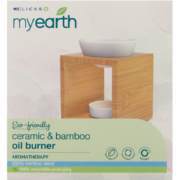 Aromatherapy Ceramic & Bamboo Oil Burner