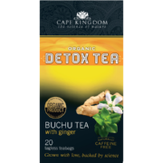 Organic Detox Buchu Tea Ginger 20 Teabags