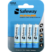 Alkaline AAA Batteries 4 Pack