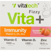 Vita + Immune Booster Effervescent Strawberry 3 pack