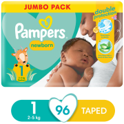 New Baby Dry Nappies Jumbo Pack Size 1 96's