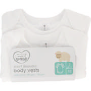2 Pack Short Sleeve Body Vests Newborn