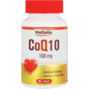 Coenzyme Q10 100mg 30 Softgels
