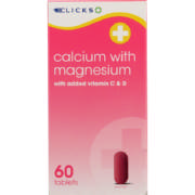 Calcium With Magnesium 60 Tablets