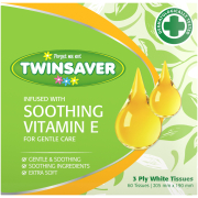 Essentials 3-Ply Tissues Calming Vitamin E 60 Tissues