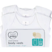2 Pack Sleeveless Body Vests Newborn
