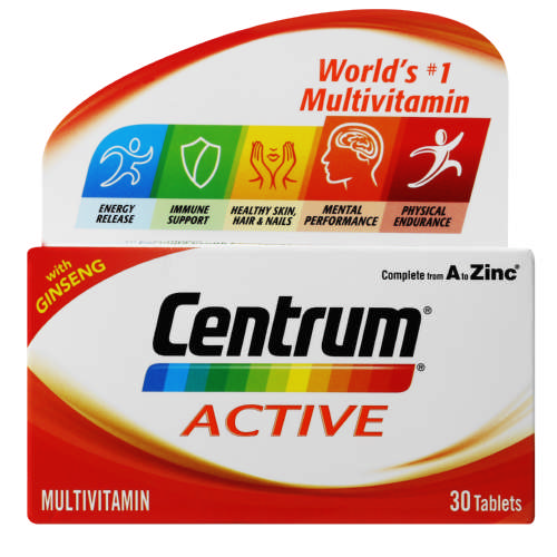 Active Multivitamin/Multimineral Supplement 30 Tablets