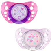 Physio Air Silicon Soother Pink 0-6 Months 2 Piece