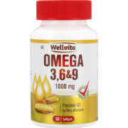 Omega 3,6+9 1000mg Flaxseed Oil Softgels 30 Softgels